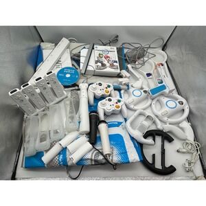Nintendo Wii Console Bundle Mario Kart Wii Sport Resort Items Picture Included